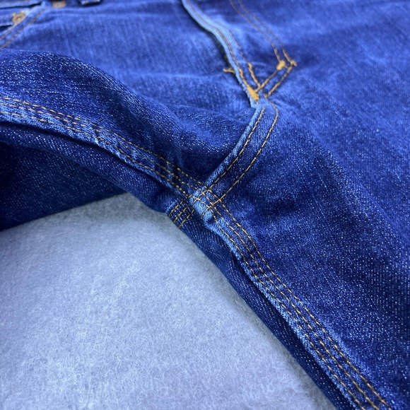 Origin Jeans Mens *37x29 ACTUAL Blue Straight Dark Wash Legit Fit USA Made (34C) - Picture 10 of 14